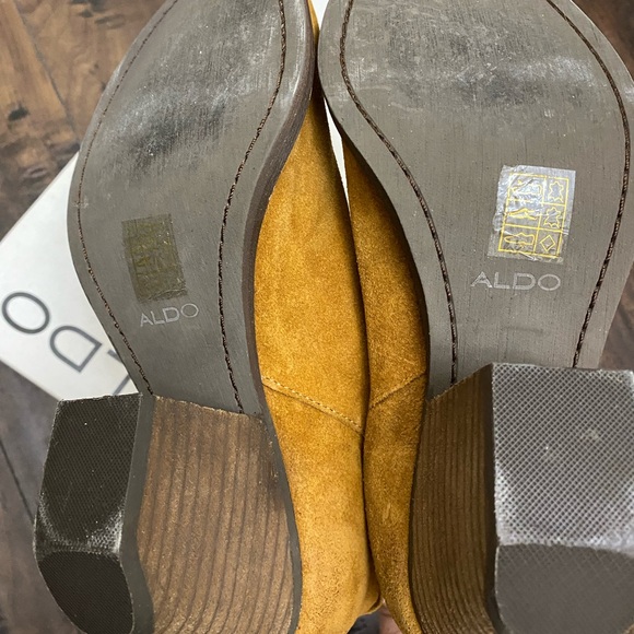 Real leather suede ankle booties heels - Picture 5 of 8